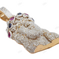 Jesus Colorful Crown Lab Grown Diamond Pendant hip hop jewelry CustomDiamJewel