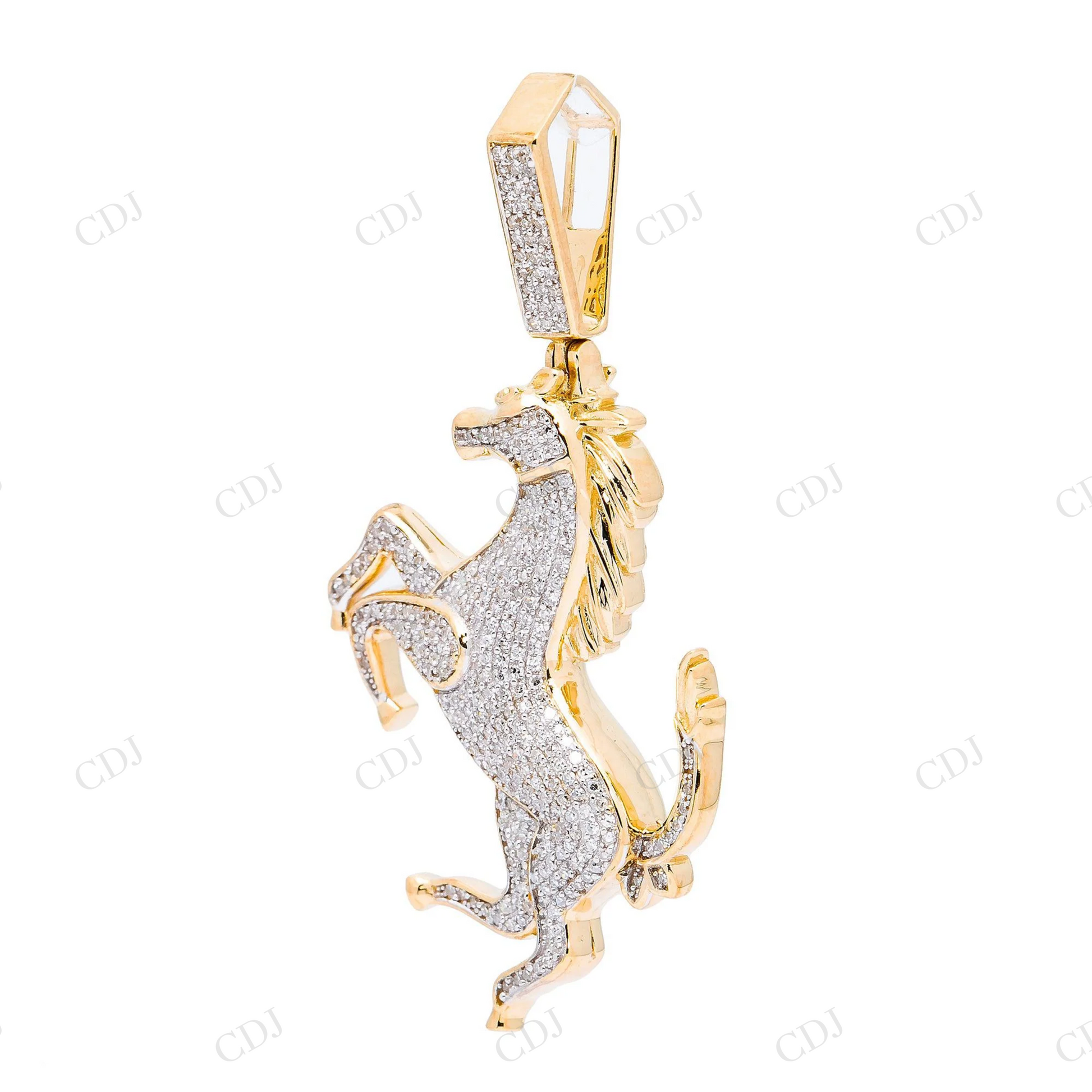 Custom Iced Out Horse Moissanite 925 Sterling Silver Pendant Hip Hop Pendent customdiamjewel