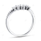 18KT Gold Lab Grown Diamond Curved Weeding Band