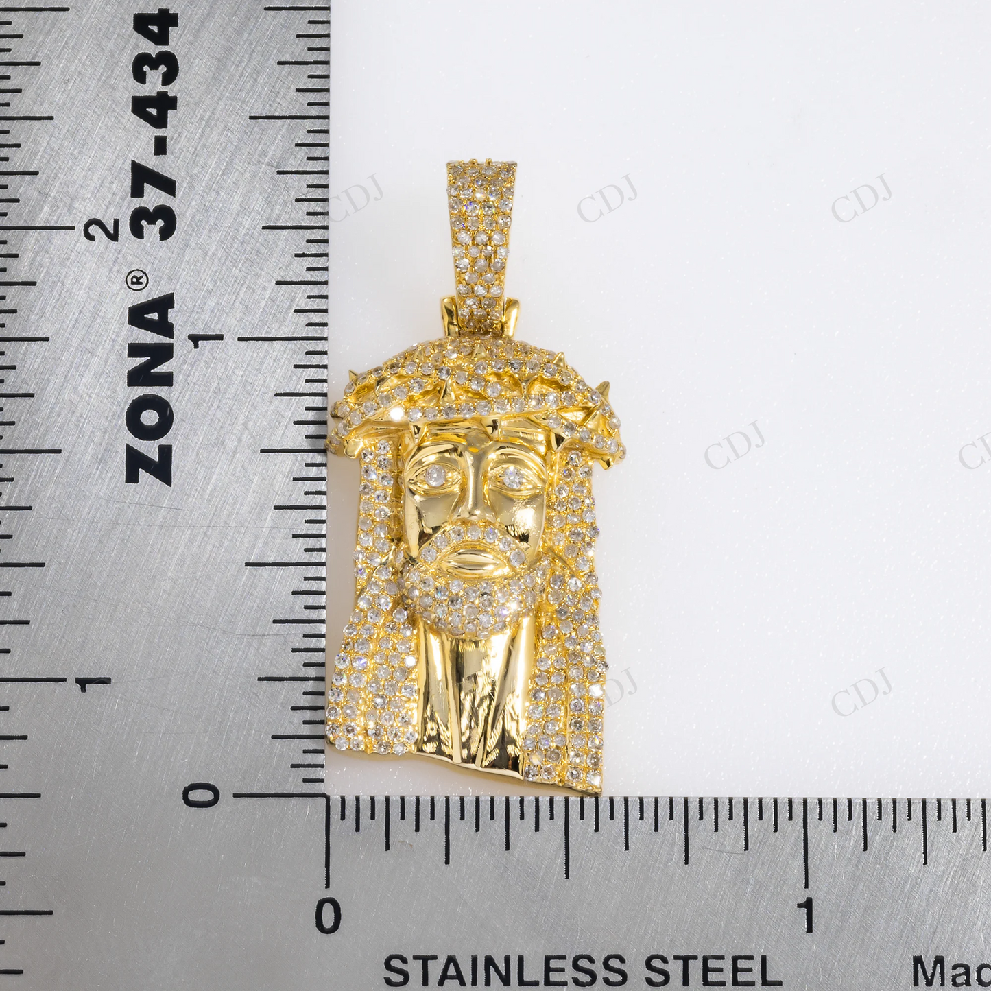 1.03 CTW Rapper Style 925 Silver Moissanite Jesus Head Pendant Hip Hop Pendent customdiamjewel