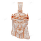 Rose Gold Lab Grown Diamond Iced Out Jesus Pendant hip hop jewelry CustomDiamJewel