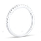 White Gold Lab Created Wedding Band For Every Day