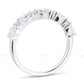 White Gold Lab Grown Diamond East West Wedding Band
