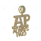 Custom AP 925 Sterling Silver Fully Iced Out Rapper Pendant Hip Hop Pendent customdiamjewel