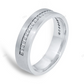 White Gold Lab Grown Diamond Wedding Band Gift For Women