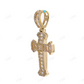 Religious Hip Hop 925 Sterling Silver Moissanite Cross Pendant Hip Hop Pendent customdiamjewel