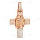 Jesus Cross Lab Grown Diamond Gold Handmade Pendant hip hop jewelry CustomDiamJewel
