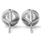 Yellow Gold Bezel Set Lab Grown Diamond Earrings customdiamjewel