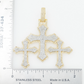 925 Silver Luxury Three Cross Hip Hop Moissanite Diamond Religious Pendant Hip Hop Pendent customdiamjewel