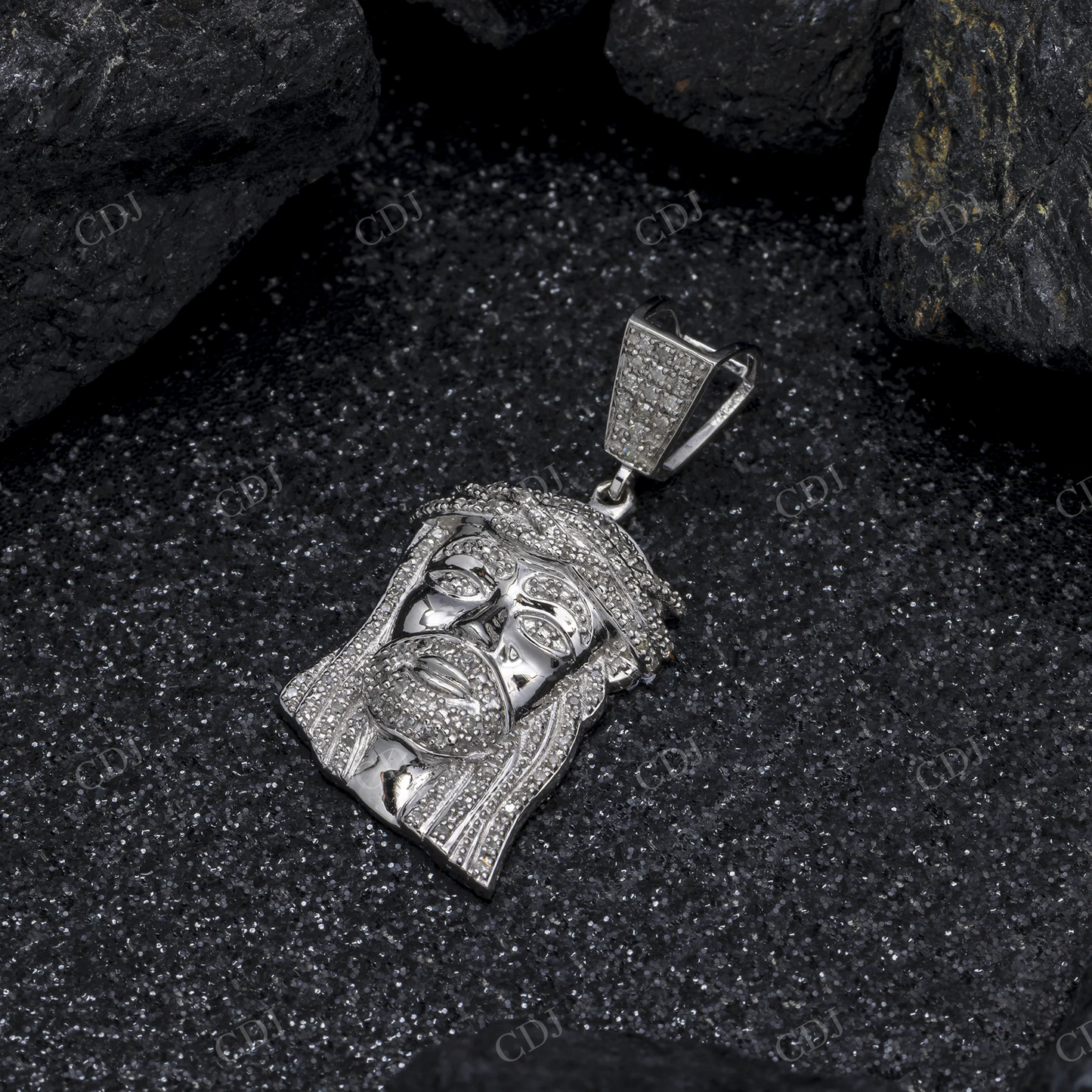 925 Sterling Silver Moissanite Fully Iced Out Christian Pendant Hip Hop Pendent customdiamjewel