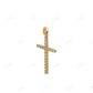Minimalist Cross Religious Moissanite 925 Silver Pendant Hip Hop Pendent customdiamjewel