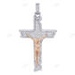 Jesus Cross Lab Grown Diamond Two-Tone Customize Pendant hip hop jewelry CustomDiamJewel