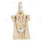 Crowned Jesus Lab Grown Diamond 10K Solid Gold Pendant hip hop jewelry CustomDiamJewel