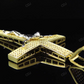 Men's Simulated Lab Grown Diamond Jesus Crucifix Yellow Gold Pendant hip hop jewelry CustomDiamJewel