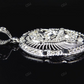 White Gold Jesus Piece Plain Pendant hip hop jewelry CustomDiamJewel