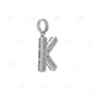 Luxury Hip Hop Letter Charm 925 Sterling Silver K Initial Pendant Hip Hop Pendent customdiamjewel