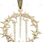 Crown of Thorns 925 Silver Moissanite Pendant Hip Hop Pendent customdiamjewel
