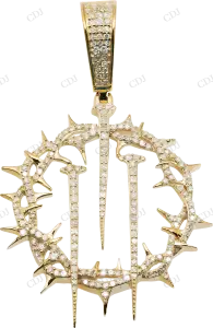 Crown of Thorns 925 Silver Moissanite Pendant Hip Hop Pendent customdiamjewel
