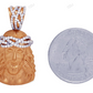 0.55 CTW Rose Gold Jesus Matte Lab Grown Diamond Pendant hip hop jewelry CustomDiamJewel