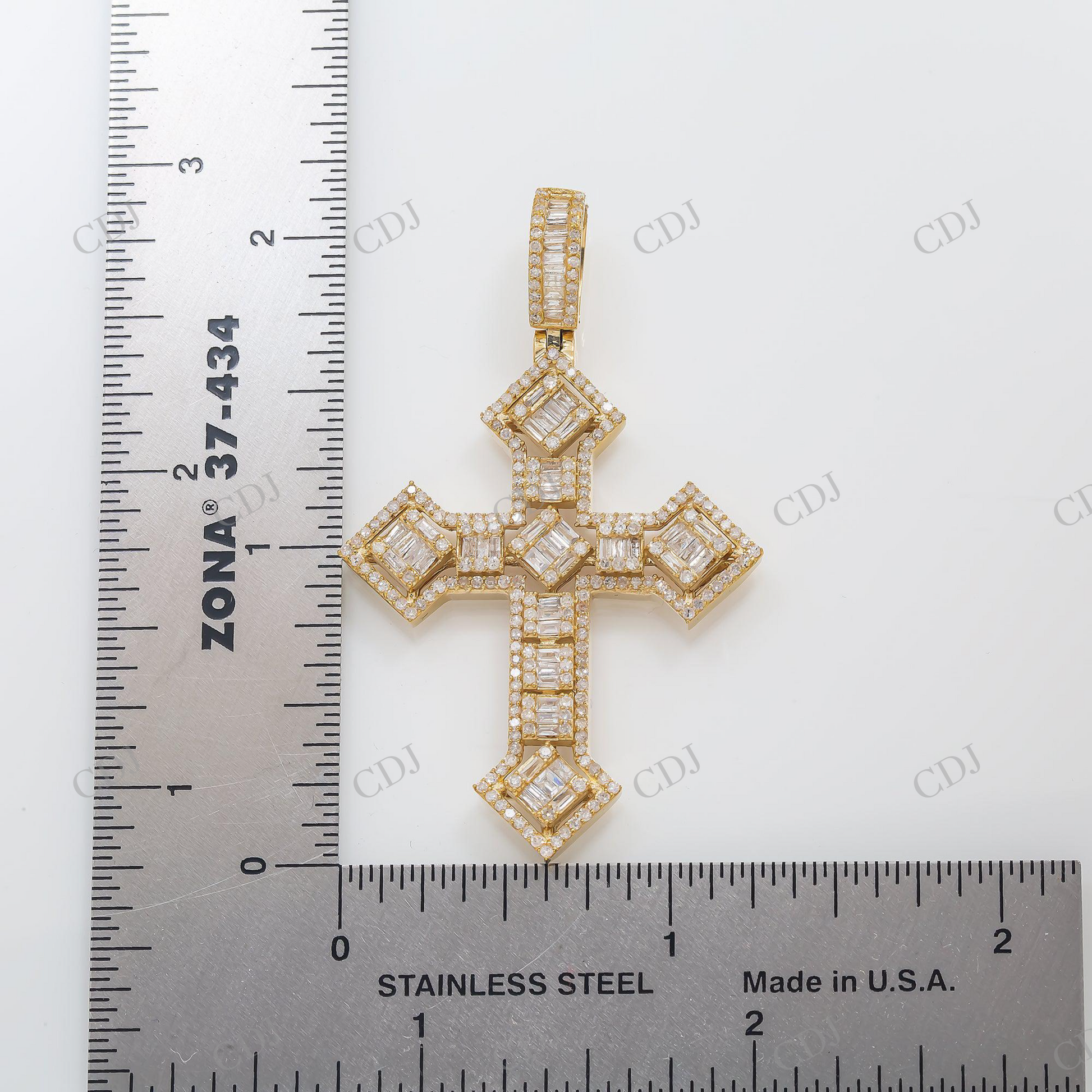 Custom Style Moissanite 925 Silver Cross Pendant Hip Hop Pendent customdiamjewel