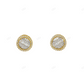 10K Gold Baguette Lab Grown Diamond Stud Earrings