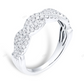 White Gold Lab Grown Diamond Wedding Band For Daily Wear
