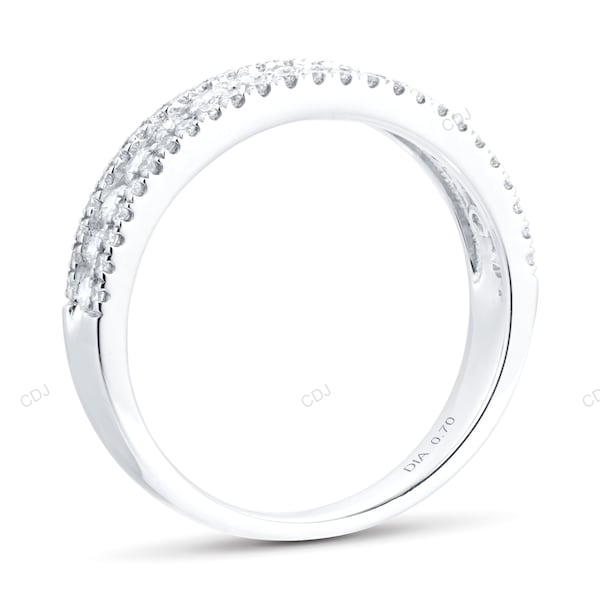 Sustainable Lab Grown Diamond Gold Wedding Band