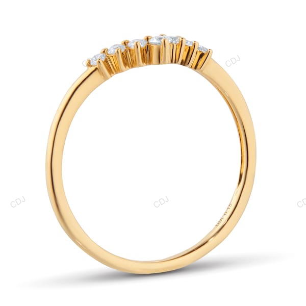Yellow Gold Lab Grown Diamond Ring For Everyday
