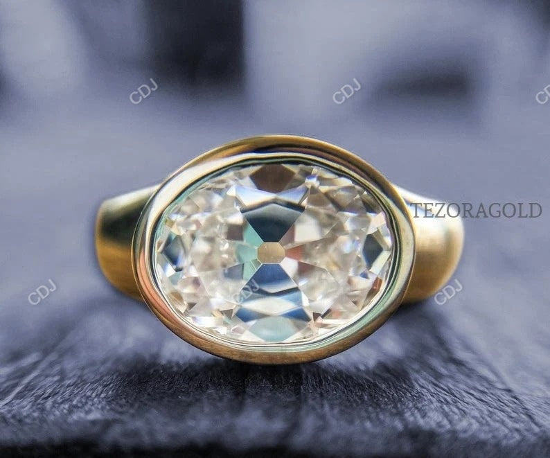 2.50 CTW Oval Cut Lab Grown Diamond Solitaire Engagement Ring