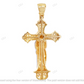 Enamel Cross Jesus CVD Diamond Yellow Gold Pendant hip hop jewelry CustomDiamJewel