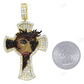 Yellow Gold Enamel Jesus Lab Created Diamond Pendant hip hop jewelry CustomDiamJewel
