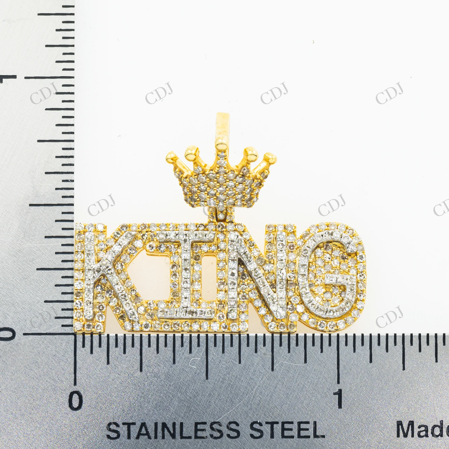 Custom Hip Hop 925 Silver Moissanite King Pendant Hip Hop Pendent customdiamjewel