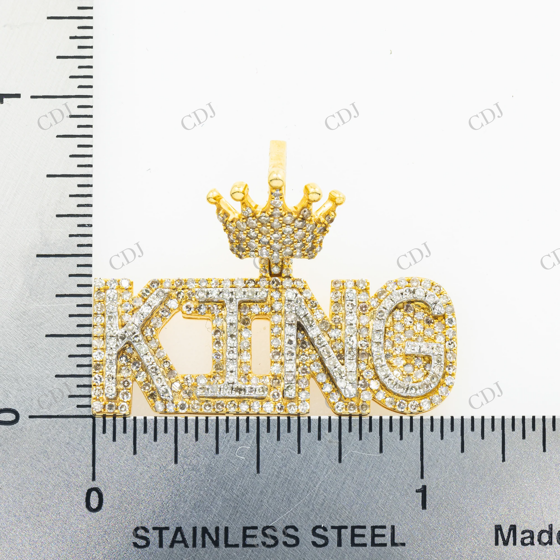 Custom Hip Hop 925 Silver Moissanite King Pendant Hip Hop Pendent customdiamjewel