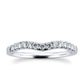 Curved Shape Gold CVD Diamond Wedding Band