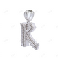 Customized 925 Silver Moissanite K Letter Unisex Pendant Hip Hop Pendent customdiamjewel
