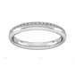 White Gold Lab Created Handmade Luxury Wedding Band