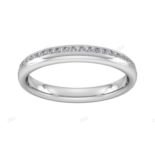 White Gold Lab Created Handmade Luxury Wedding Band Wedding Band customdiamjewel
