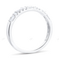 White Gold Lab Grown Diamond Wedding Band For Every Day