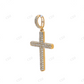 Fully Iced out 925 Silver Moissanite Cross Pendant Hip Hop Pendent customdiamjewel