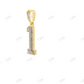 Moissanite Number 1 Silver Pendant Hip Hop Pendent customdiamjewel