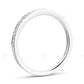 White Gold Lab Grown Diamond Pave Setting Wedding Band