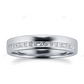 Princess Cut CVD Diamond White Gold Wedding Band