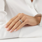 Baguette Cut CVD Diamond White Gold Wedding Band