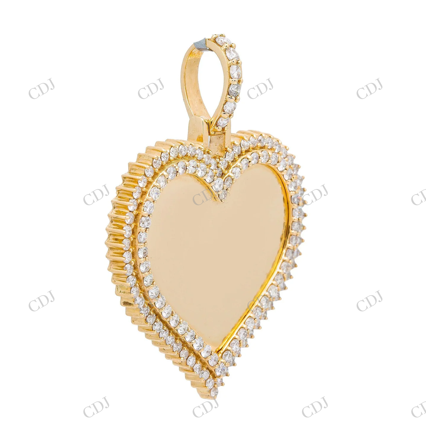 Iced Heart 925 Silver Moissanite Pendant Hip Hop Pendent customdiamjewel