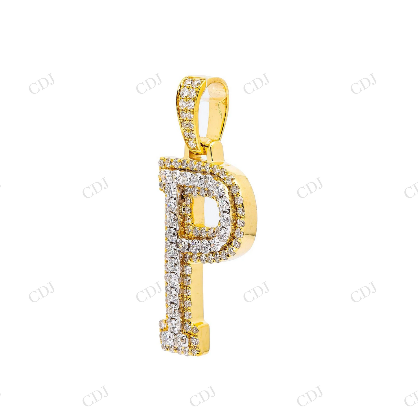 925 Silver Moissanite P Letter Pendant Hip Hop Pendent customdiamjewel