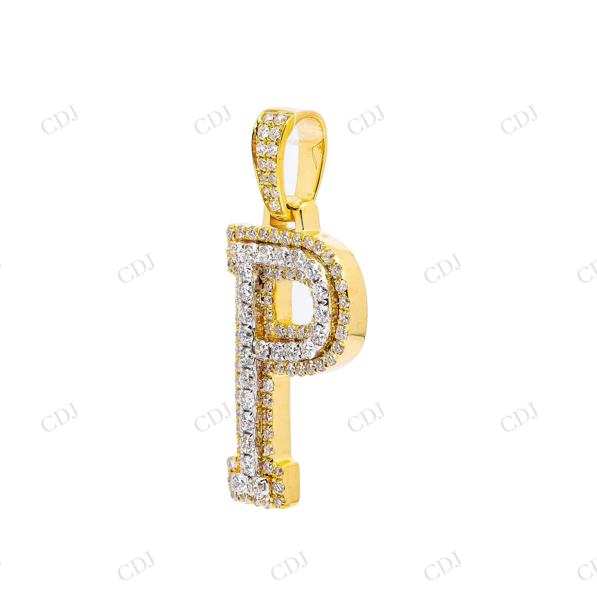 925 Silver Moissanite P Letter Pendant Hip Hop Pendent customdiamjewel