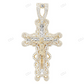 Yellow Gold CVD Diamond Jesus Crucifix Pendant hip hop jewelry CustomDiamJewel
