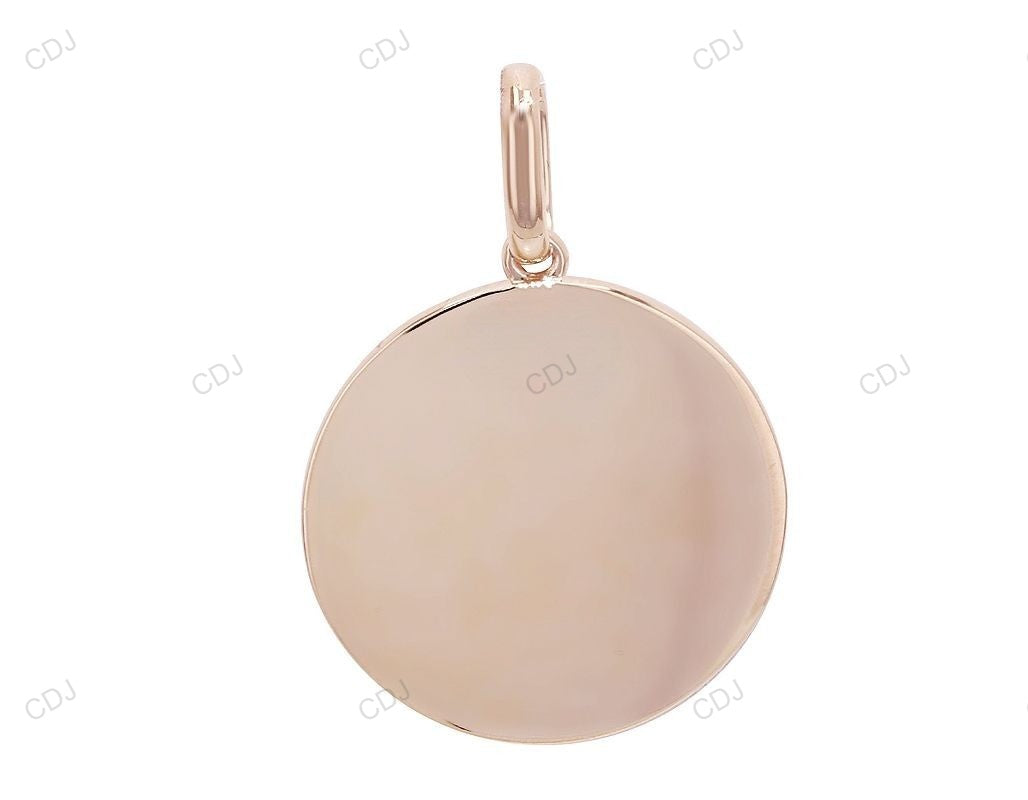 Medallion Christopher Rose Gold CVD Diamond Pendant hip hop jewelry CustomDiamJewel