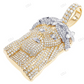Two-Tone Lab Grown Diamond Marquise Cut Iced Out Jesus Pendant hip hop jewelry CustomDiamJewel