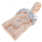 Two-Tone Lab Grown Diamond Marquise Cut Iced Out Jesus Pendant hip hop jewelry CustomDiamJewel